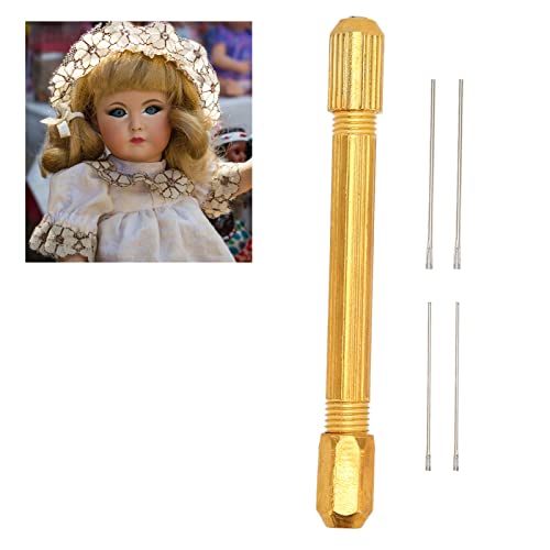 Алатки за вкоренети со кукли за коса, држачи за искоренување на косата од кукли 4 парчиња 0,6мм 0,8 мм игли игли легура рачка за кукли