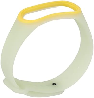 Vifemify Luminous Band Silicone Anti изгубена замена за замена со порозно прилагодување за Mi Band 6 5 4 3 NFC Smartwatch зглоб
