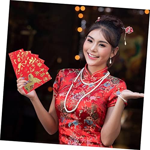 Јардве 18 парчиња Пакети Година На Тигарот Црвени Чанти Мултиалат Паричник Свадбени Пликови Нова Година Хонгбао Подарок Пари Пликови