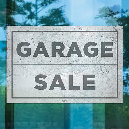 CGSignLab | Продажба на гаража -Базичен сив прозорец се држеше | 30 x20