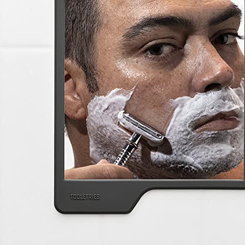 Алатки - Огледало за туширање во Оливер - Премиум огледало за туширање за бричење, чешлање - силиконски - огледало со расипување
