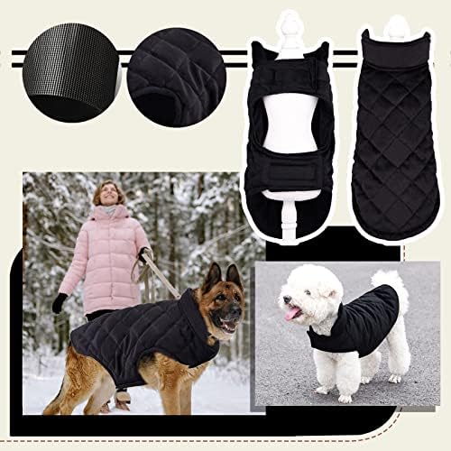 Руо Мало куче худи зимска топла волна кучиња елек симпатична облека милениче кучиња џемпер, обичен палто за облека за кучиња, затворено