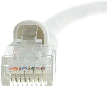 Едрагон CAT6 бел кабел за лепенка на Етернет, безгласен/обликуван чизми, 6 стапки - 10 пакувања