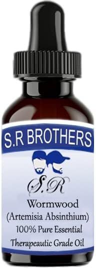 S.R браќа Wormwood чисто и природно есенцијално масло од одделение со капнување 100мл