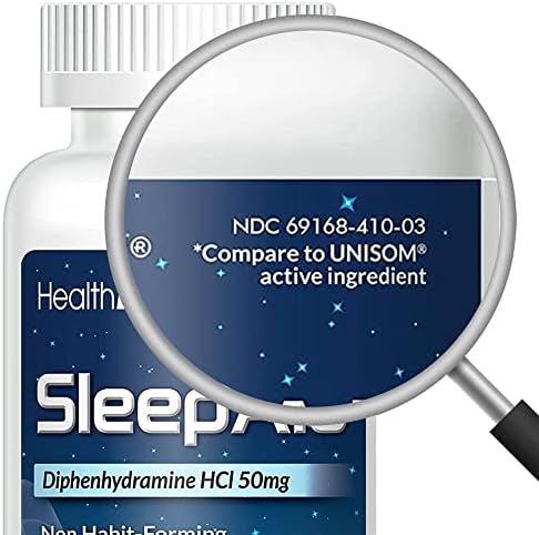 Healtha2z помош за спиење, дифенхидрамин HCl 50mg, 250 Softgels, поддржува подлабоко, мирно спиење, формирање на навики