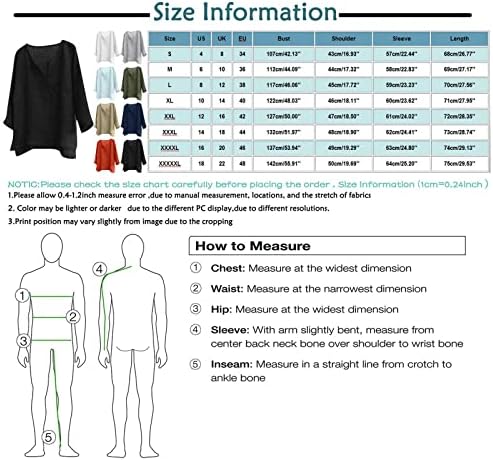 Венкомг1 маички памучни ленени маички со цврста боја обична маица пролетни летни кошули со долги ракави лабави кошули на Хенли