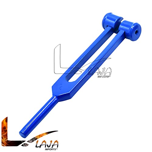 Laja Imports Limited Edition - Сина боја - 256 Hz Инструмент за вилушка за мерење на медицински одделение со фиксни тежини,
