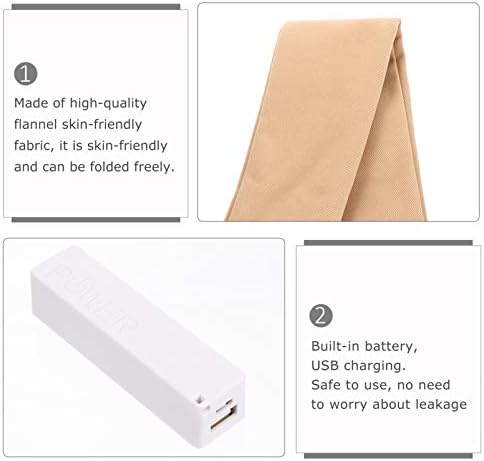Besportble 3 парчиња интелигентна шамија за греење USB јака за полнење зимски ханки за мажи жени