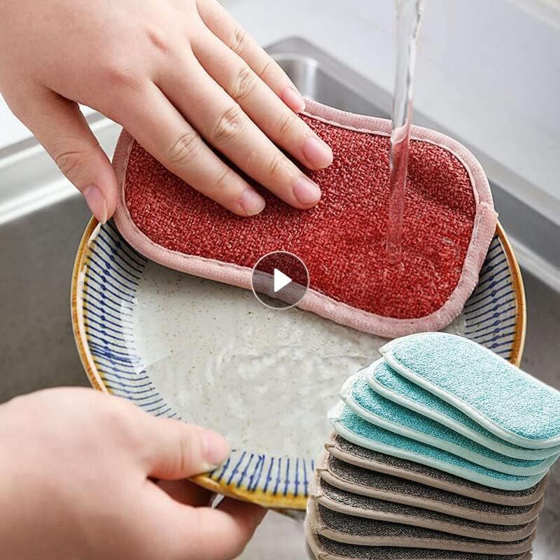 Влошни за чистење сунѓери за садови кои не се нула микрофибер сунѓер нечистотија за чистење садови сунѓери кујнски алати за миење