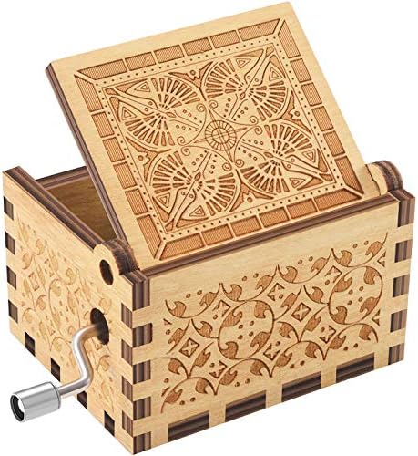 Дрвена музичка кутија Укебобо - Вие сте мојата музичка кутија за сонце, пошта дизајнирана, од дедо до ќерка - 1 сет