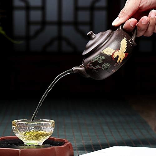Wionc кинески стил во боја со рачно обоени чајници кунг фу котел Рачно изработен сад за пијалоци чај церемонија на церемонија на чај