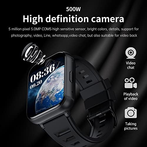 WATCHSDV 4g Мобилен Паметен Часовник Android LTE Smartwatch 4GB+64GB 4G LTE Паметен Часовник 1080mah Паметен Часовник 2.08 инчен Голем