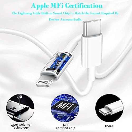 [Apple MFi Сертифициран] Iphone Брз Автомобил Полнач, Veetone 48W Двојна Порта USB C Испорака На Енергија Сите Метални Автомобил Адаптер