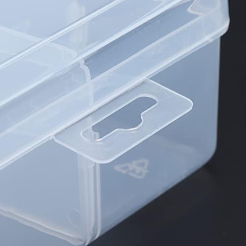Fafeicy 3pcs Транспарентни Делови Кутија, Пп Пластика Отстранлив Одделни Мрежни Хардверски Алатки Организатор, За Складирање На Шиење