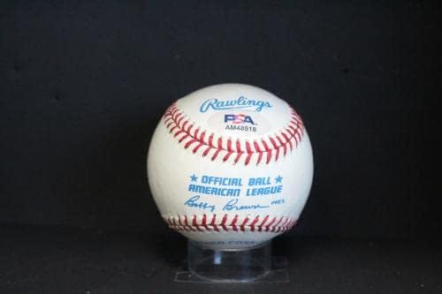 Реџи acksексон потпиша бејзбол автограм автограм PSA/DNA AM48518 - Автограмирани бејзбол