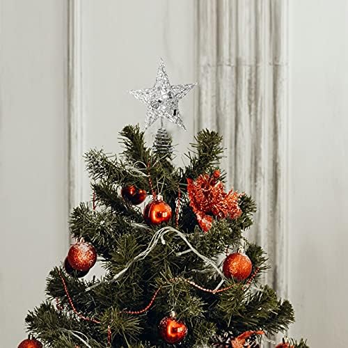 Декорација Шупливи Три-Врвот Дрво Ѕвезда Пет-Посочи Божиќ Дома Декор Чуден Божиќ Украси Топки