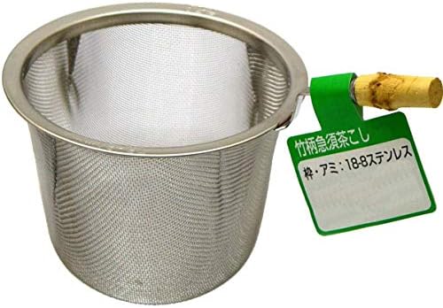 Чајлер на чај Нагао, длабок тип, за чајник, 18-8 не'рѓосувачки челик, бамбус шема, бр. 60, направен во Јапонија