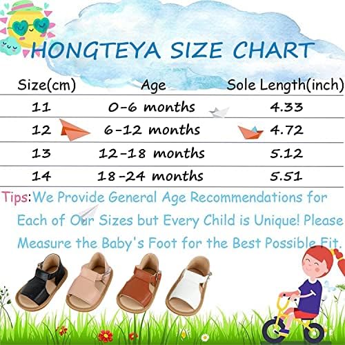 Hongteya Бебе девојки Момчиња Сандали 0-24 месеци Дете лето лето бебе чевли кои не се лизгаат гума, новороденчиња чевли за
