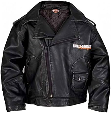Јакната на јакни „Харли-Дејвидсон“, „Орел Игл“, црна јакна од црна 0366074