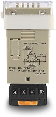 SNKB Digital LED програмабилен тајмер за релејм за тајмер DH48S-2Z 0.01S-99H99M со приклучок за приклучок AC/DC 12V 24V 36V 110V 220V 380V