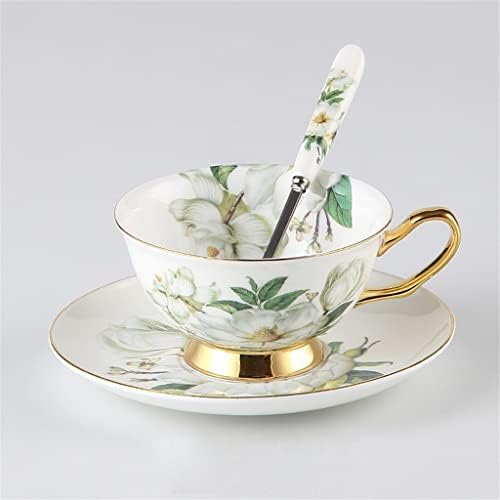 GPPZM Camellia Коско кафе сет англиски порцелан чај постави керамички тенџере крем шеќер сад чајник чаша чаша чаша чаша
