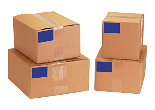 Кутии за брза лента логика® етикети со правоаголник, 3 x 4, темно сина боја