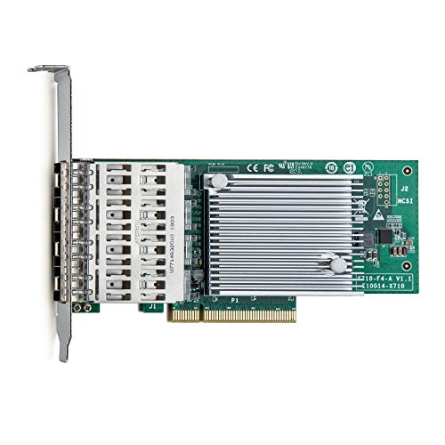 10gb PCI-E Nic Мрежна Картичка, Двојна SFP+ Порта, Со Intel 82599EN Контролер, PCI E Експрес Ethernet Lan Адаптер Поддршка Windows Сервер/Linux/VMware,