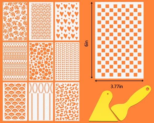 БАБОРУИ 24 Обликувајте Полимерни Глинени Секачи со 10 парчиња Листови Со Текстура Од Глина, Комплет Алатки За Полимерна Глина