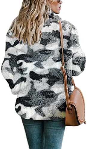 Фовигуо Кејп Блејзер за жени, модерна туника Зимска домашна јакна дама со долг ракав лапел топло вклопување кардиган меки