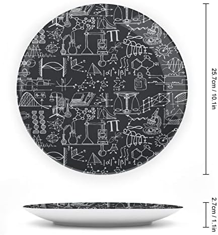 Хемиска молекула Формула Коска Кина Декоративна чинија Керамички плочи занает со приказ за декорација на wallидови од домашна канцеларија