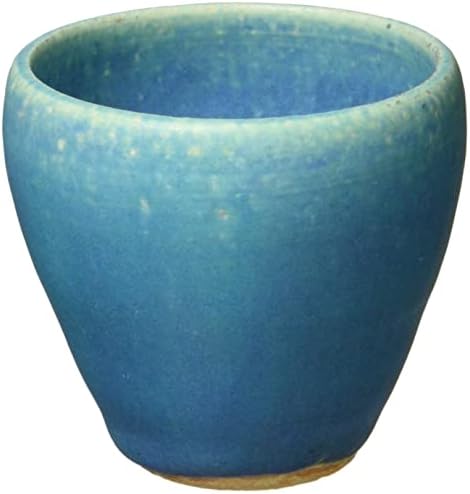 丸 伊 製陶 Marui Pattery MR-3-3144B Shigaraki Ware Hechimon Gui Cup, Blue Glaze, 2,4 инчи