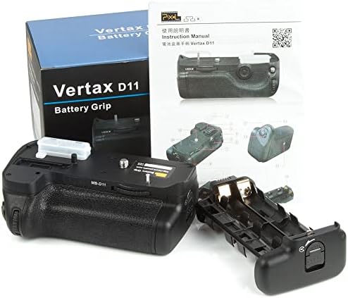 Pixel Vertax D11 Зафат на батеријата за Nikon D7000 DSLR камера тело компатибилен со 1pc en-el15 или 6pcs AA/LR6 батерија