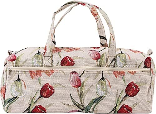 Торба за плетење во oumefar, занаетчиска торба за домаќинства за занаетчиски игли за чување игли за шиење игли за иглички Организатор торба