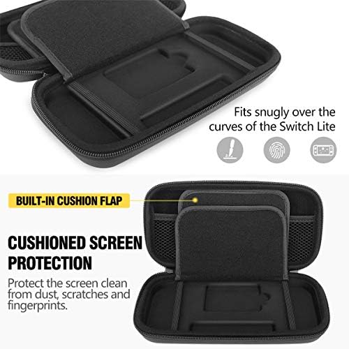 Случај за носење Timovo за Nintendo Switch Lite, Hard Shell Trenable Bag Shockproof Protective Game Storage Portable Hand со