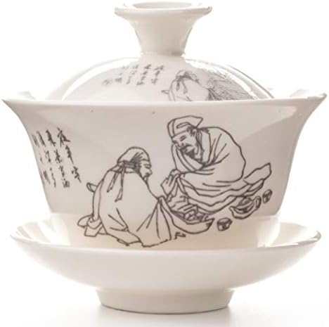 Емои Традиционален Кинески Гаиван Санкаи Чаша За Чај Старец Шема Порцелан Најдобар Подарок