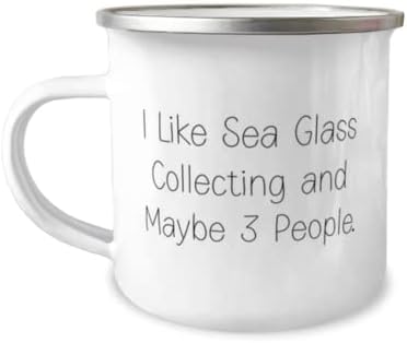 Морско стакло собира подароци за мажи жени, ми се допаѓа собирање на морско стакло и можеби 3, прекрасно морско стакло собира 12oz