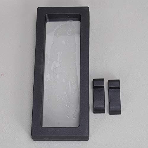 Топбати Накит Организатор Случај 2 Поставува Практична Транспарентна Пластика Црна 3д Дисплеј Кутија 3Д Лебдечка Рамка Накит Дисплеј Кутија