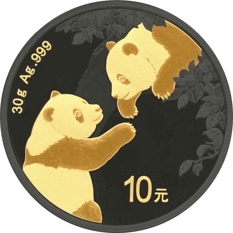 2023 де златна црна империја Powercoin Кина Панда сребрена монета 10 јуана Кина 2023 година БУ брилијантно нециркулирано