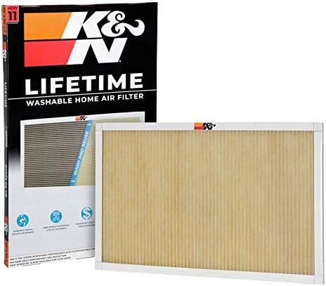 K&N 20x30x1 Filter Air Filter Filter, трае цел живот, миење, Merv 11, последниот HVAC филтер што некогаш ќе го купите, дишете безбедно