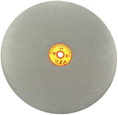X-Dree 250mm 10-инчен Grit 320 Diamond обложен со рамен диск со рамен диск за мелење за пескарење (Disco de lija de 250 mm de 10 Pulgadas con