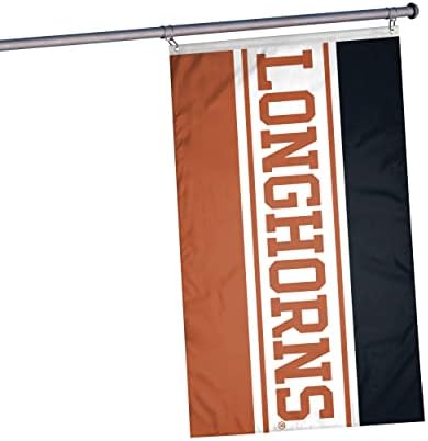 Нцаа Тексас Лонгхорнс Унисекс Двострано Лого на Тимот 3' х 5' Хоризонтално Знаме, Хоризонтално 3 'х 5', Една Големина