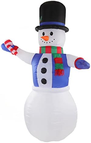 Дува Божиќн снежен човек, надувување на снежниот двор од 7,9 метри високи стабилни