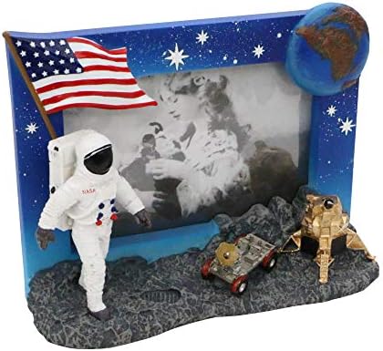 Град-сувенири НАСА Слика Рамка Месечина слетување и Ровер 4x6