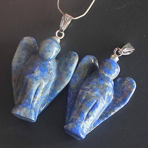 2 парчиња рака издлабени мешани скапоцени камења од ангел, приврзок