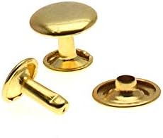 100 парчиња/постави метални двојни капачиња за забивање на брзите навртки за забивање на нокти метал занаетчиски занаетчиски поправки
