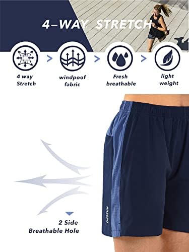 Allzero жени 5 “атлетски шорцеви за пешачење Брзи суви лесни активни шорцеви за спортски теретани за спортски салата за голф