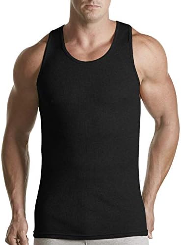 Харбор Беј од DXL Голема и висока атлетска маица 3-пакет, црна, 4x-висока