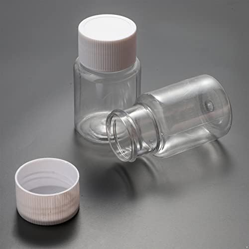 Alvivi 30 x 30ml / 100ml ПЕТ пластични шишиња Транспарентни козметички шишиња Патувачки контејнер со капаци шишиња со примероци за полнење шишиња