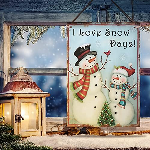 Абоофан Божиќен дрвен знак Снежен човек wallид што виси топли желби знак за камин на врата од затворен простор на отворено