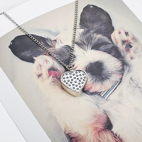 Куче шепа отпечатоци од ѓердан за миленичиња урн Персонализирана фото приврзок ѓердан накит за мажи жени